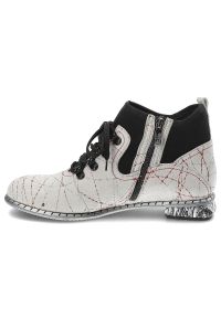 Szare Botki Simen Stylowe Obuwie Damskie. Okazja: na co dzień. Kolor: szary. Materiał: materiał. Sezon: zima, jesień. Styl: elegancki #4