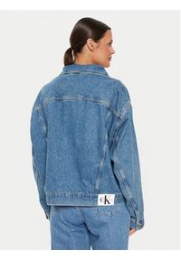 Calvin Klein Jeans Kurtka jeansowa J20J223672 Niebieski Boxy Fit. Kolor: niebieski. Materiał: bawełna #4