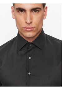 Calvin Klein Koszula Twill K10K113057 Czarny Slim Fit. Kolor: czarny. Materiał: bawełna #4