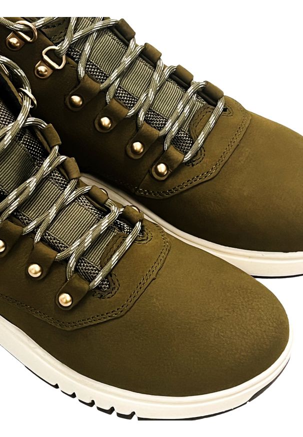 Geox Sneakersy "D Aerantis" | D04LAA076FU | Kobieta | Zielony. Nosek buta: okrągły. Kolor: zielony. Materiał: skóra, tkanina