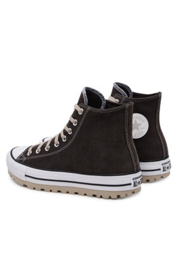 Converse Trampki Chuck Taylor All Star City Trek Suede A10570C Brązowy. Kolor: brązowy. Materiał: zamsz, skóra
