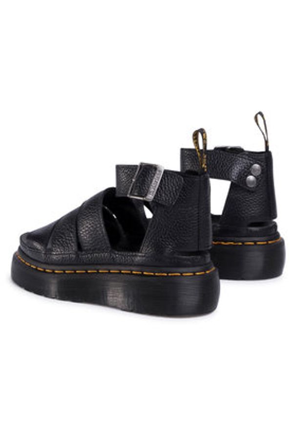 Dr. Martens Sandały Clarissa II Quad 24476001 Czarny. Kolor: czarny. Materiał: skóra