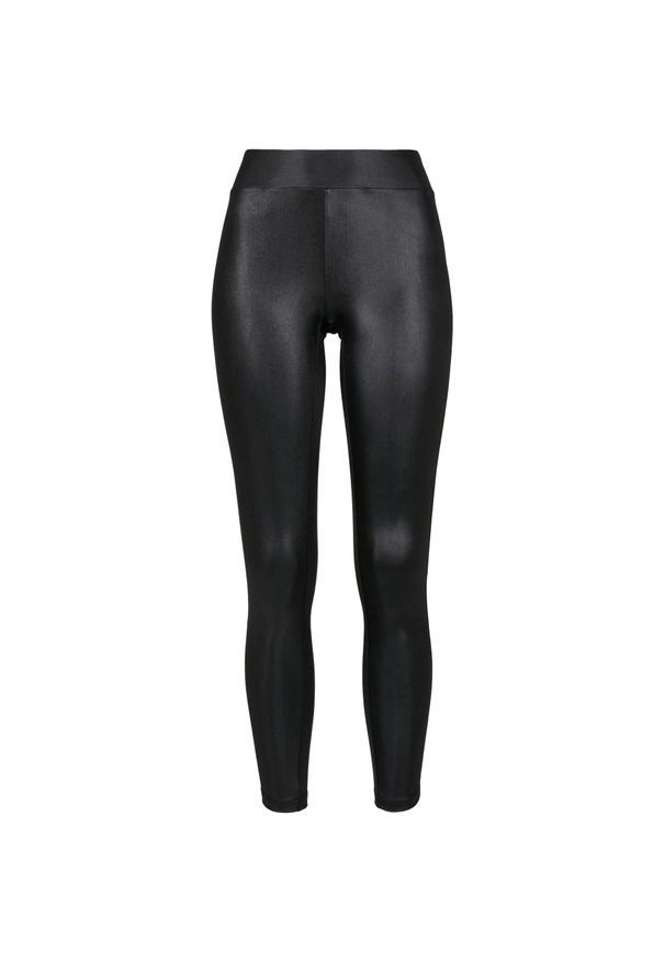 Urban Classics - Legginsy Damskie Ze Skóry Ekologicznej. Kolor: czarny. Materiał: skóra ekologiczna. Sport: turystyka piesza