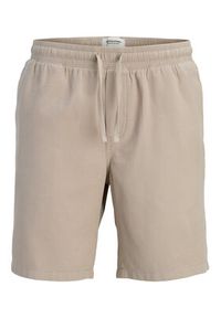 Jack & Jones Szorty materiałowe Jaiden 12295862 Beżowy Relaxed Fit. Kolor: beżowy. Materiał: bawełna #3