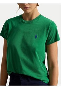 Polo Ralph Lauren T-Shirt 211B14605022 Zielony ciemny Classic Fit. Typ kołnierza: polo. Kolor: zielony. Materiał: bawełna #2