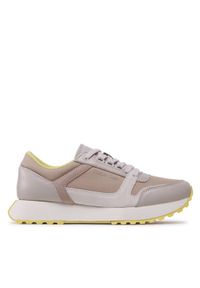 Calvin Klein Sneakersy Low Top Lace Up Mix New HM0HM00926 Beżowy. Kolor: beżowy. Materiał: skóra #1