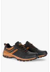 Badoxx - Czarne buty trekkingowe sznurowane badoxx mxc8309. Kolor: czarny, wielokolorowy, brązowy