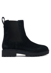 Lauren Ralph Lauren - LAUREN RALPH LAUREN Sztyblety Allyson 802974477003 Czarny. Kolor: czarny. Materiał: zamsz, skóra