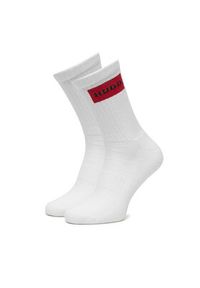 Hugo - HUGO Skarpety długie 50531515 Zielony jasny. Kolor: zielony. Materiał: bawełna #5