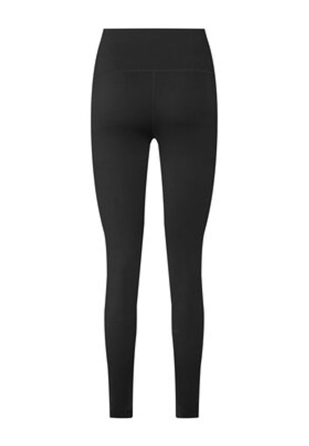 Tommy Jeans Legginsy Silver Script DW0DW21830 Czarny Slim Fit. Kolor: czarny. Materiał: syntetyk