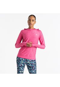 DARE 2B - Damska bluza sportowa z kapturem Sprint City. Typ kołnierza: kaptur. Kolor: różowy. Materiał: poliester, elastan. Sport: bieganie #1
