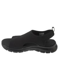 skechers - Sandały damskie, Flex Appeal 4.0 - Moon Lines. Kolor: czarny. Sezon: lato