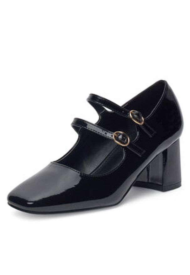 DeeZee Półbuty LWKK1027-A1 Czarny. Kolor: czarny. Materiał: skóra