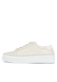 Calvin Klein Sneakersy Flatform Cupsole Lace Up-Epi Mn HW0HW01670 Biały. Kolor: biały. Materiał: skóra #3