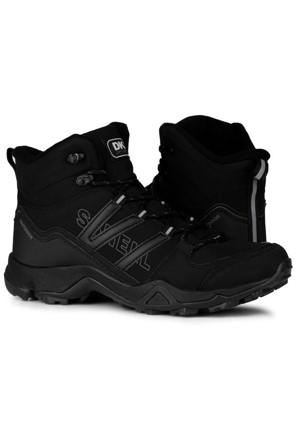 Buty męskie trekkingowe zimowe DK SPIRIT HIGH. Kolor: czarny. Sezon: zima