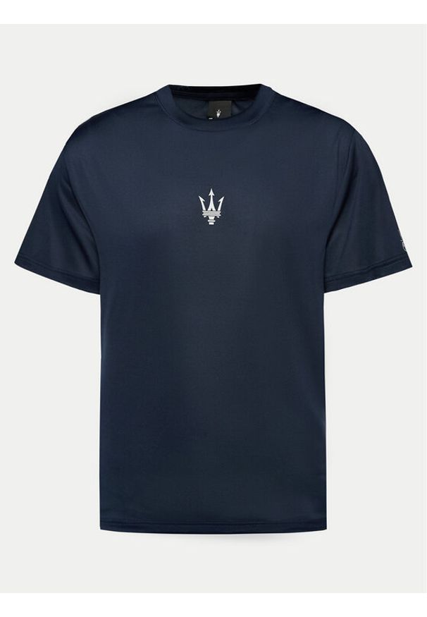 North Sails T-Shirt 453022 Granatowy Regular Fit. Kolor: niebieski. Materiał: syntetyk