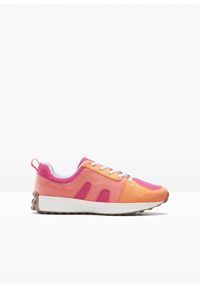 bonprix - Sneakersy. Kolor: różowy. Materiał: materiał #1