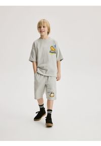 Reserved - Bawełniany komplet Garfield - jasnoszary. Kolor: szary. Materiał: bawełna #1
