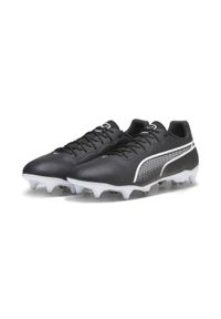 Buty piłkarskie męskie Puma 01 King Pro Mxsg. Zapięcie: sznurówki. Kolor: czarny. Materiał: syntetyk, tkanina, materiał. Szerokość cholewki: normalna. Sport: piłka nożna