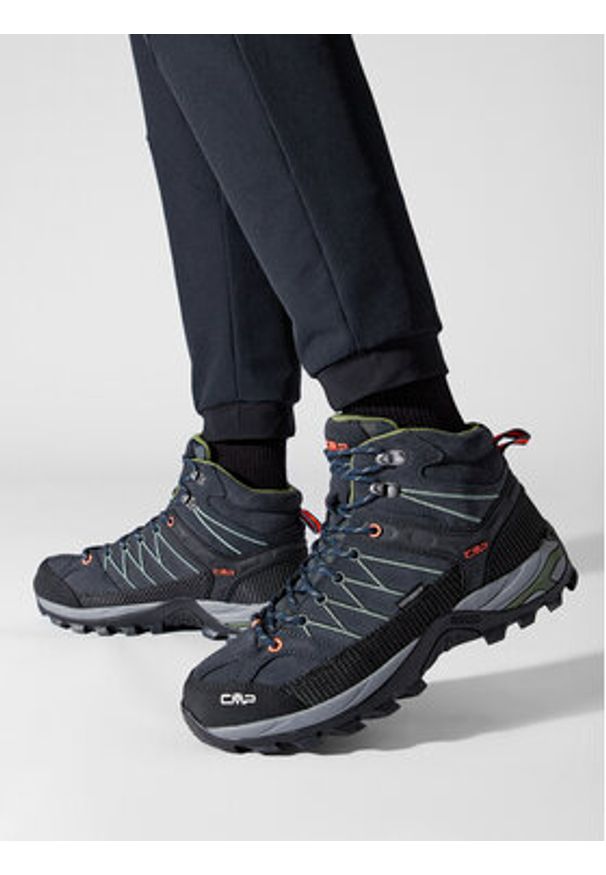CMP Trekkingi Rigel Mid Trekking Shoe Wp 3Q12947 Granatowy. Kolor: niebieski. Materiał: skóra, zamsz. Sport: turystyka piesza