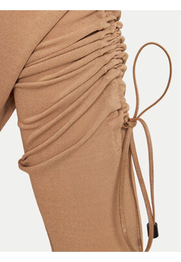 Wolford Body 79295 Beżowy Slim Fit. Kolor: beżowy. Materiał: wiskoza
