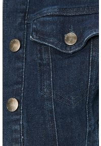 JDY - Jacqueline de Yong - Kurtka jeansowa. Okazja: na co dzień. Kolor: niebieski. Materiał: jeans. Wzór: gładki. Styl: casual #6