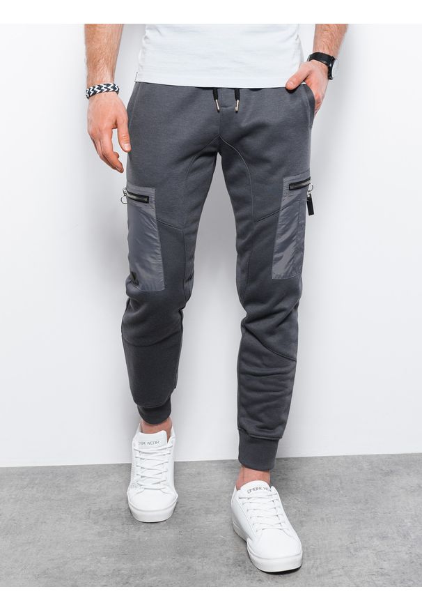 Szare spodnie Ombre Clothing
