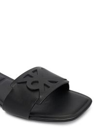 Calvin Klein Klapki Square Flat Sandal Emblem HW0HW03128 Czarny. Kolor: czarny. Materiał: skóra #6