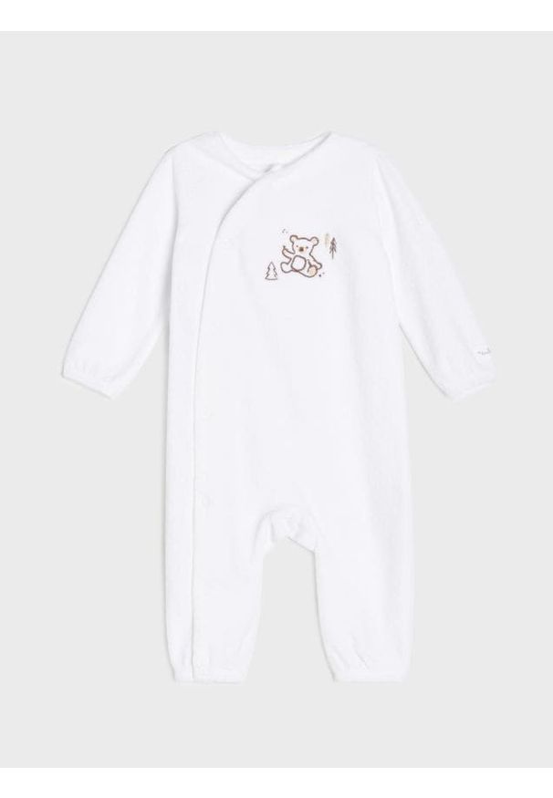 Sinsay - Pajacyk z motywem zimowym - biały. Kolor: biały. Sezon: zima