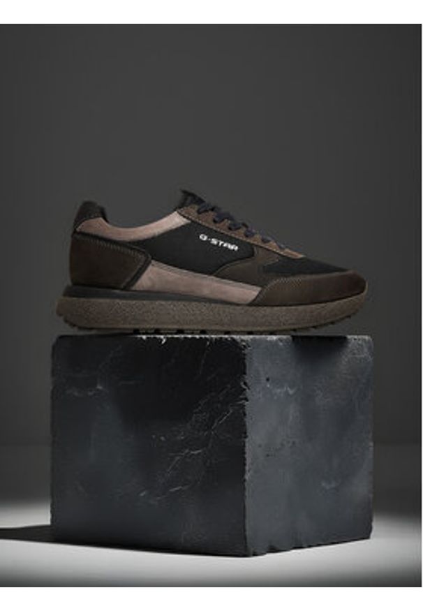 G-Star RAW - G-Star Raw Sneakersy EO-DAIIONA-01 MI08 Czarny. Kolor: czarny. Materiał: nubuk, skóra