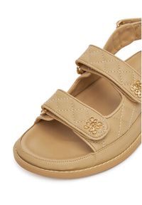 Nine West Klapki V1557-703-1 Beżowy. Kolor: beżowy. Materiał: materiał, syntetyk #3