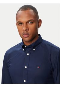 TOMMY HILFIGER - Tommy Hilfiger Koszula MW0MW43429 Granatowy Regular Fit. Kolor: niebieski. Materiał: syntetyk #5
