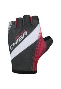 CHIBA - Rękawiczki rowerowe męskie Chiba Solar. Kolor: wielokolorowy, czarny, czerwony #1