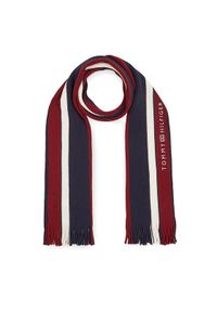 TOMMY HILFIGER - Tommy Hilfiger Szalik Corporate Raschelle Scarf AM0AM11493 Granatowy. Kolor: niebieski. Materiał: syntetyk