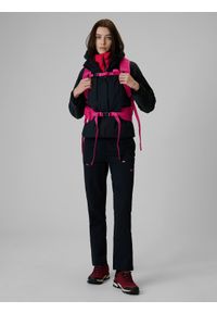 4f - 4F Kurtka trekkingowa membrana 10000 damska - czarna XS. Kolor: czarny. Materiał: tkanina, materiał. Długość rękawa: raglanowy rękaw. Sezon: lato. Sport: turystyka piesza #2