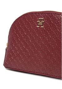 TOMMY HILFIGER - Tommy Hilfiger Kosmetyczka AW0AW17339 Bordowy. Kolor: czerwony. Materiał: skóra