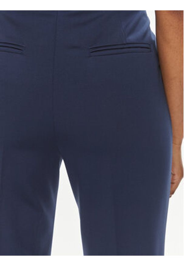 Pinko Spodnie materiałowe Bello 100155 A1L4 Granatowy Slim Fit. Kolor: niebieski. Materiał: wiskoza, syntetyk
