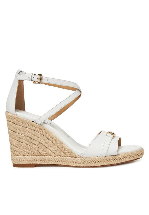 MICHAEL Michael Kors Espadryle Mandy 40R5MAMS2L Biały. Kolor: biały. Materiał: skóra