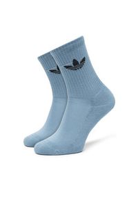 Adidas - adidas Zestaw 6 par wysokich skarpet unisex Trefoil Cushion JY2680 Kolorowy. Materiał: materiał, bawełna. Wzór: kolorowy #7