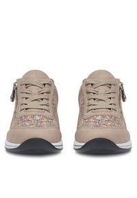 Rieker Sneakersy N1112-62 Beżowy. Kolor: beżowy. Materiał: materiał #2