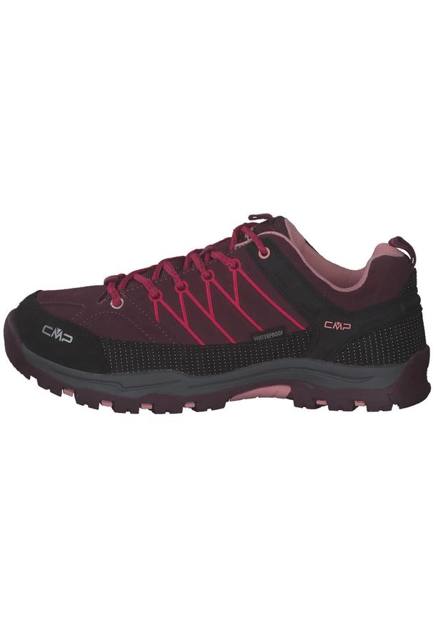 Buty trekkingowe dziecięce CMP KIDS RIGEL LOW zamszowe wodoodporne Clima Protect. Kolor: pomarańczowy, wielokolorowy, żółty. Materiał: zamsz. Sport: turystyka piesza