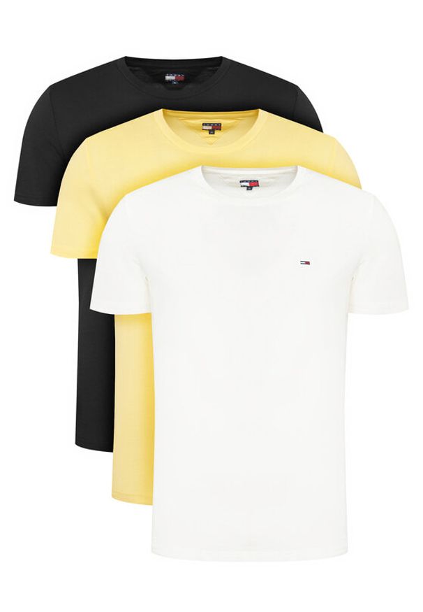 Tommy Jeans Komplet t-shirtów DM0DM21579 Kolorowy Slim Fit. Materiał: bawełna. Wzór: kolorowy