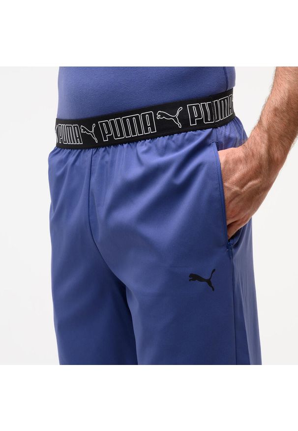 Spodenki fitness męskie Puma Active. Kolor: niebieski. Materiał: materiał. Sport: fitness