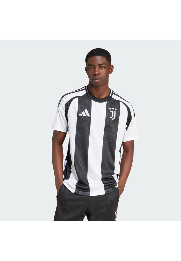 Adidas - Koszulka Juventus 24/25 Home. Kolor: czarny, biały, wielokolorowy. Materiał: materiał
