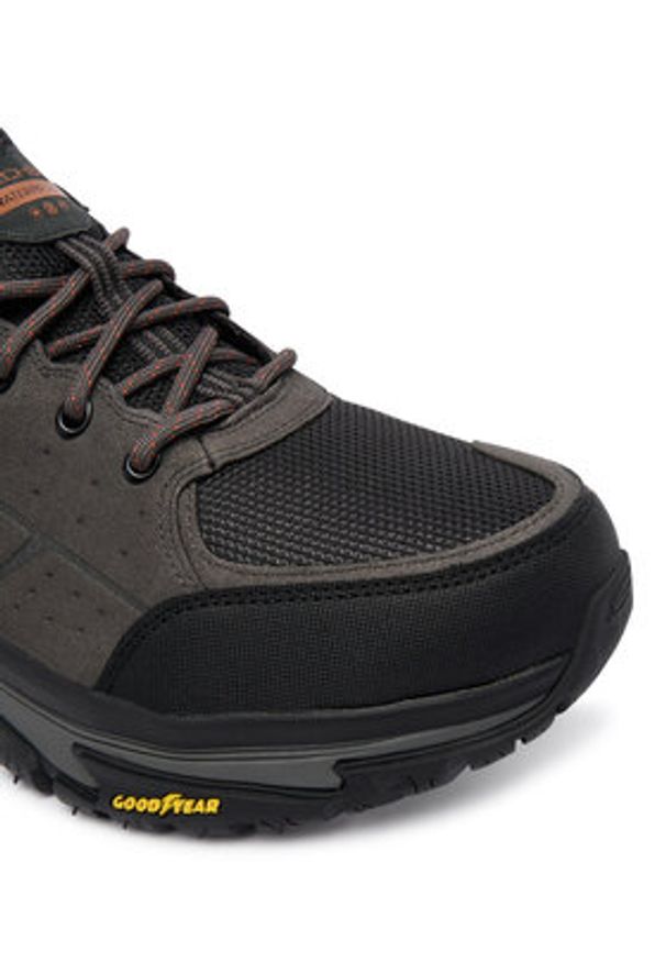 skechers - Skechers Trekkingi Arch Fit Road Walker 237688 CCBK Szary. Kolor: szary. Materiał: zamsz, skóra. Sport: turystyka piesza