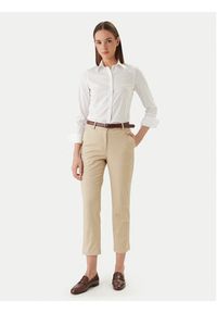 GANT - Gant Chinosy 4150380 Beżowy Slim Fit. Kolor: beżowy. Materiał: bawełna #5