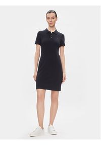 TOMMY HILFIGER - Tommy Hilfiger Sukienka codzienna 1985 Slim Pique Polo Dress Ss WW0WW42048 Granatowy Slim Fit. Okazja: na co dzień. Typ kołnierza: polo. Kolor: niebieski. Materiał: bawełna. Typ sukienki: proste. Styl: casual #5