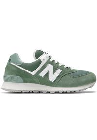 Buty unisex New Balance U574FGG – zielone. Okazja: na co dzień. Kolor: zielony. Materiał: skóra, zamsz, syntetyk, guma, materiał. Szerokość cholewki: normalna. Model: New Balance 574 #1