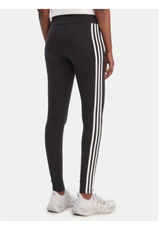 Adidas - adidas Legginsy 3-Stripes KD5572 Czarny Slim Fit. Kolor: czarny. Materiał: bawełna