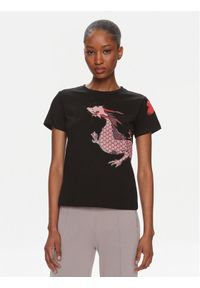Pinko T-Shirt Quentin 100535 A1RN Czarny Regular Fit. Kolor: czarny. Materiał: bawełna